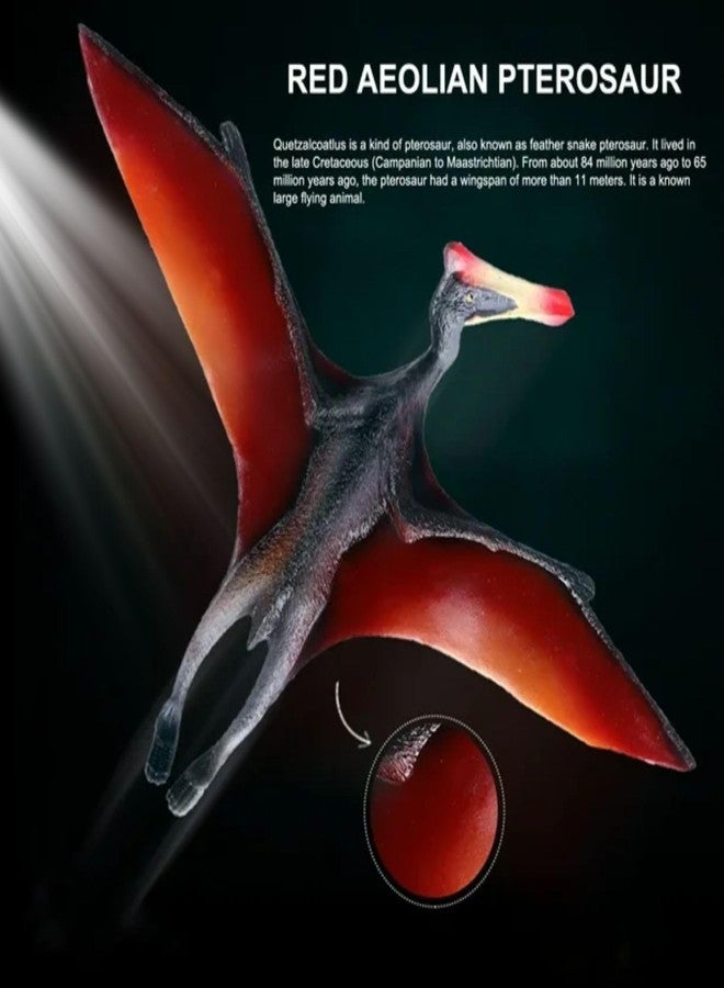 Mallexo مجموعة مجسمات ديناصورات ما قبل التاريخ من ماليكسو للأطفال من عمر 3 سنوات فما فوق | قطعتان من مجسمات ديناصورات بتروصور، حيوانات برية، مخلوقات الغابة، مجموعة لعب نموذجية للأولاد والبنات، هدية عيد ميلاد للأطفال، قطعة ديكور - Image 2